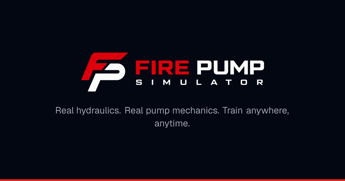 Fire Pump Simulator: Realistic Virtual Pump Operator Training